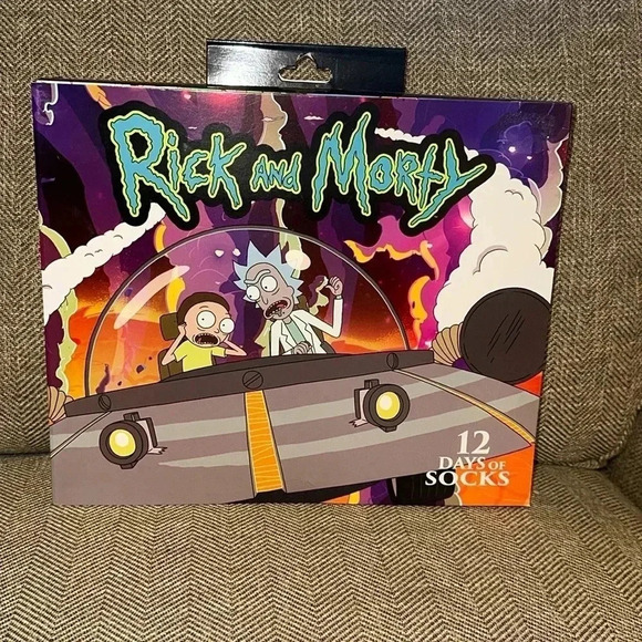 NWT RICK & MORTY 12 Days Of Socks Size 6-12 ‼️LAST ONE‼️ - Picture 1 of 5